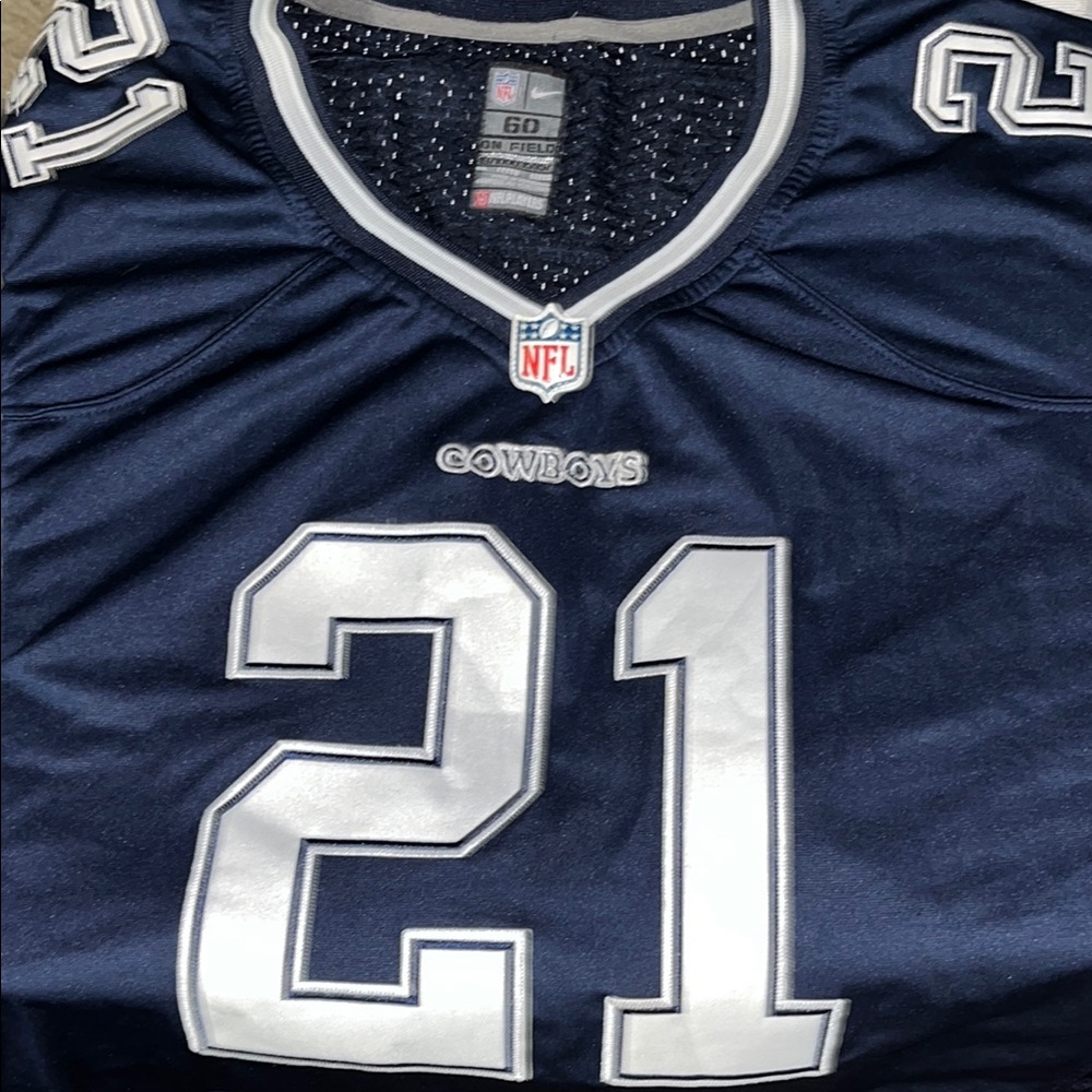 Dallas Cowboys Navy Blue & White Elliot #21 Jersey